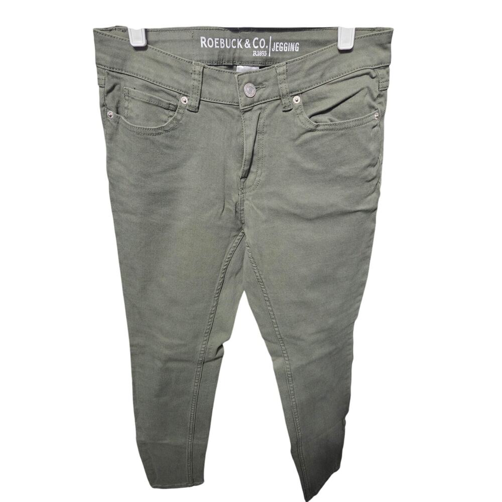 Olive Green Skinny Jeans Jegging - Roebuck & Co - 6